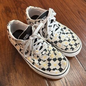 Vans Kids Floral Sneakers - Black, White, Yellow